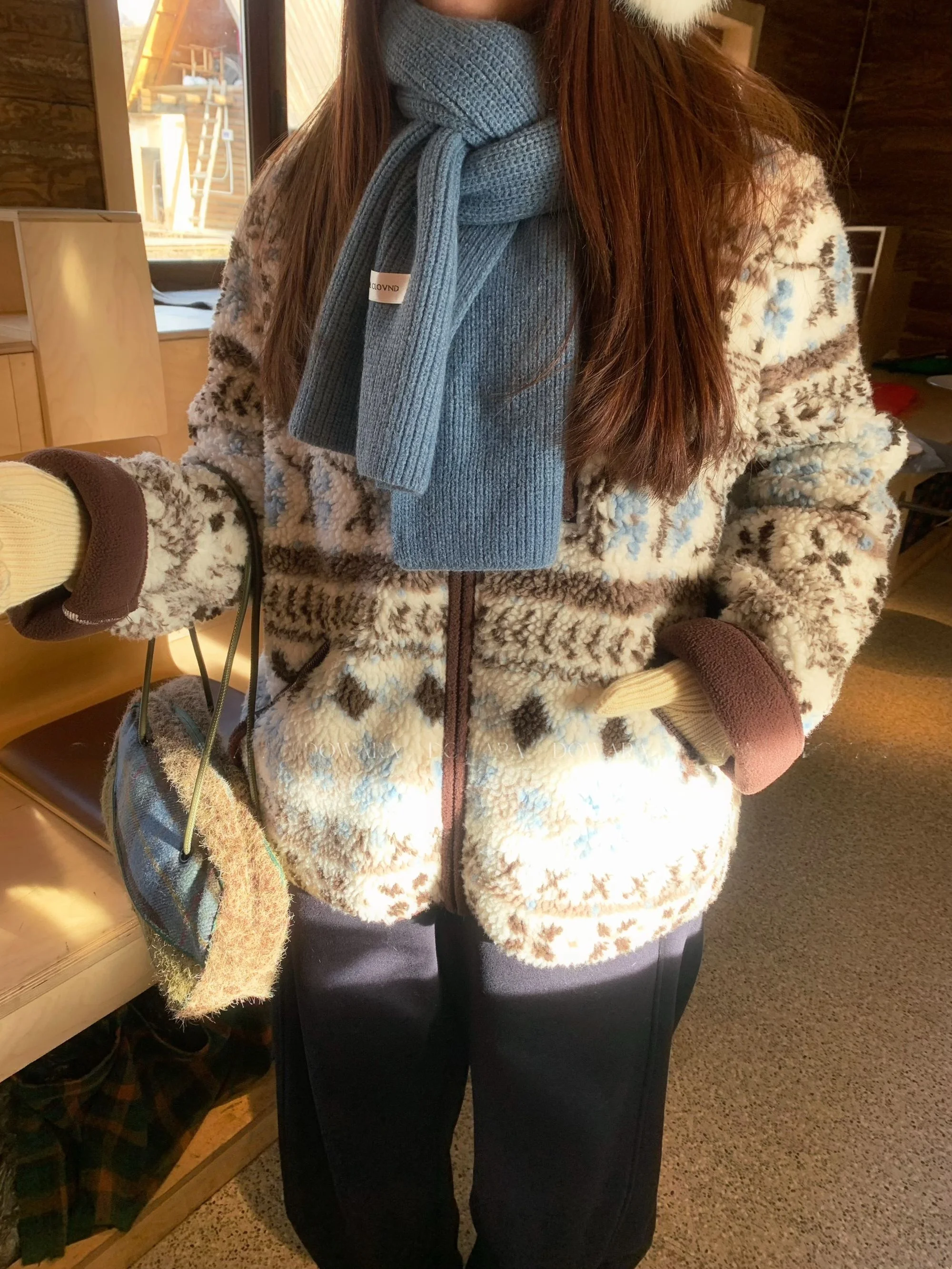 

plus Size Winter Thiened Warm Coat for Plump Sister Korean Sle Loose Fit Cotton Jaet Commute Friendly Zipper Closure