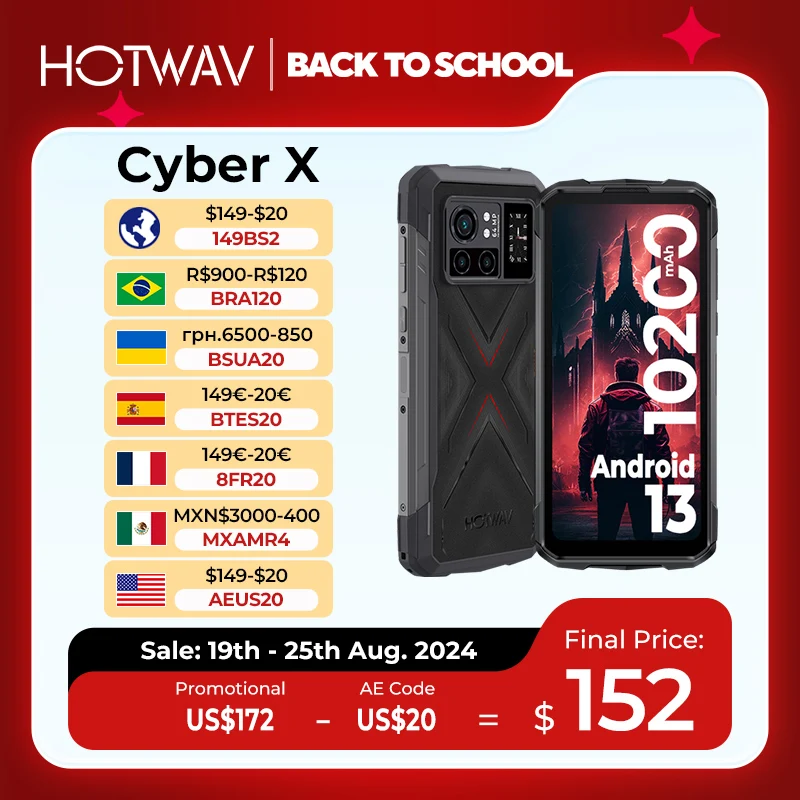 4g-телефон HOTWAV защищенный G99