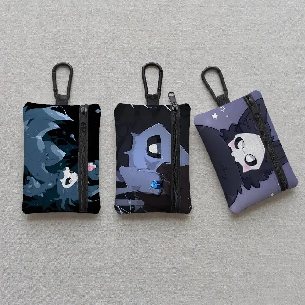 Classic Cute Game Anime C-Changed Manga Everyday Oxford Cloth Zipper Coin Purse - Lightweight Card Holder & Hanging Key Pouch