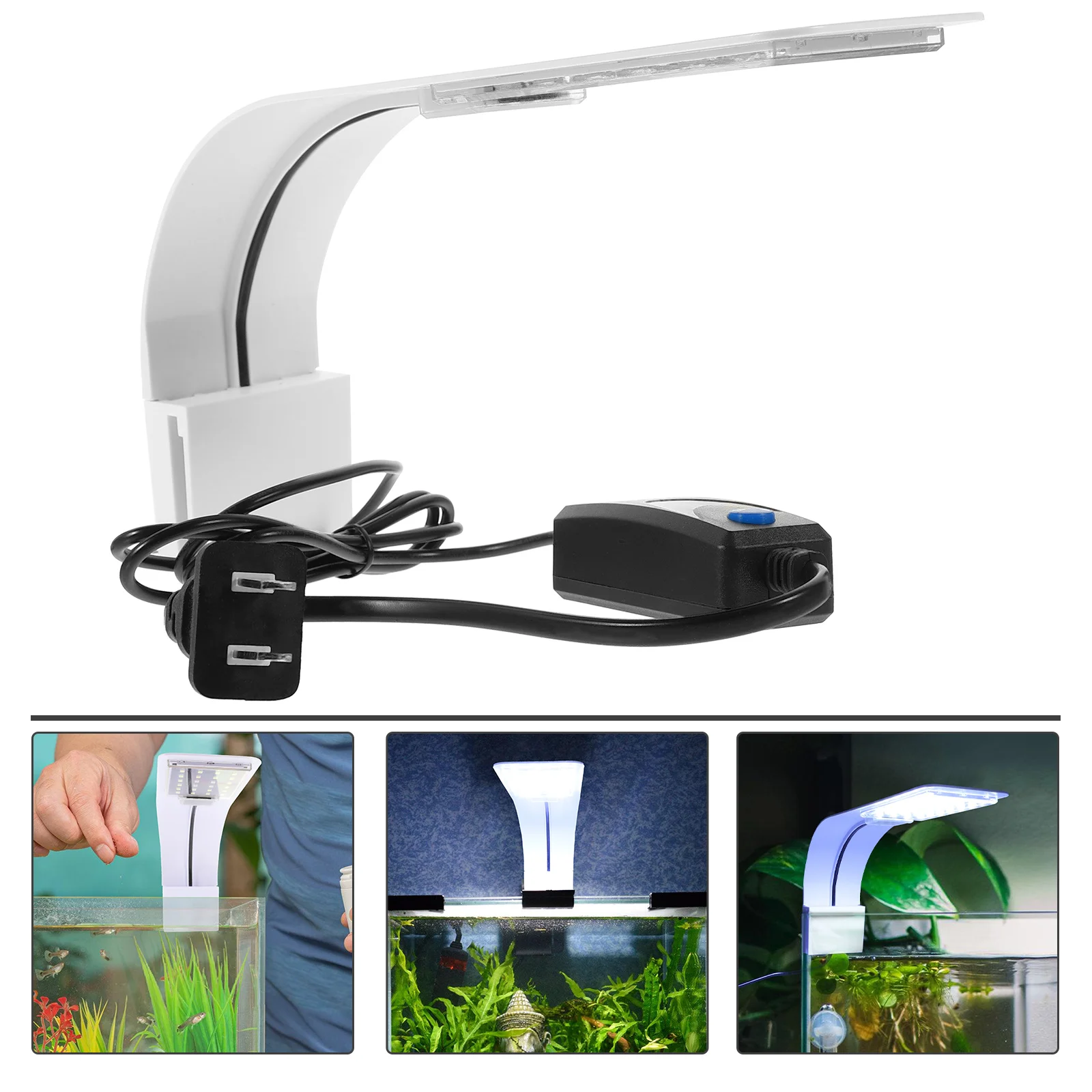 

Aquarium Fish Tank Night Light Full Spectrum Plastic Electronic Component LED Clip Lamp