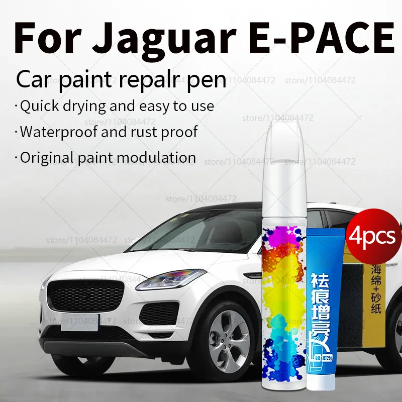 

Ручка для ремонта автомобильной краски для Jaguar E-PACE 2017-2025 аксессуары для ремонта царапин краски 4 шт. черный, белый, зеленый, синий, красный