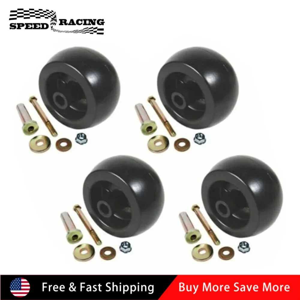 4 個のデッキホイール Exmark LZDS902K725 LZE651CKA484A2 LZE651GKA484A2 ハスクバーナ 539102643 539102754 968999207 968999258 ブラック