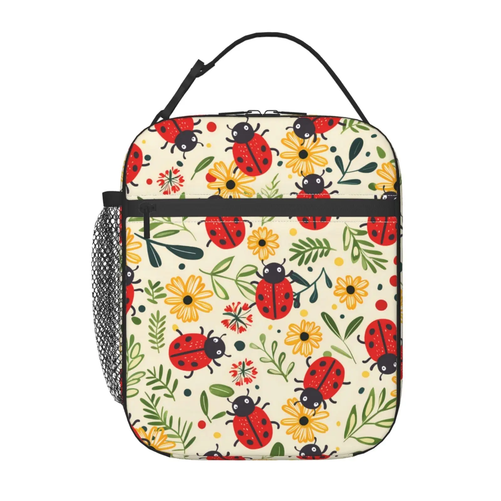 Reusable Potted Plant Lunch Box Insulated Botanical Succulent and Houseplant Lunch Bag,Polyester Cooler Handbags Case for School