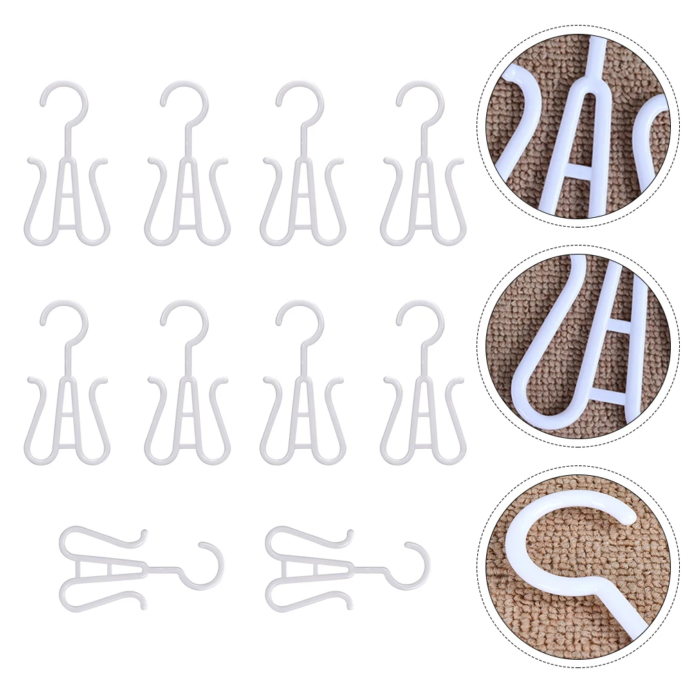 

10 Pcs Shoe Storage Hook Hanger Hangers Rack Shoes Holder Hanging Organizer Hooks Drying