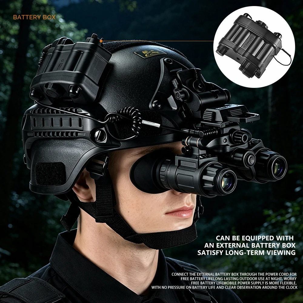 ZIYOUHU NVD1817 Dual tube Head mounted Micro Light Individual GEN2+Patrol Rescue Firefighting Camping Outdoor Equipment