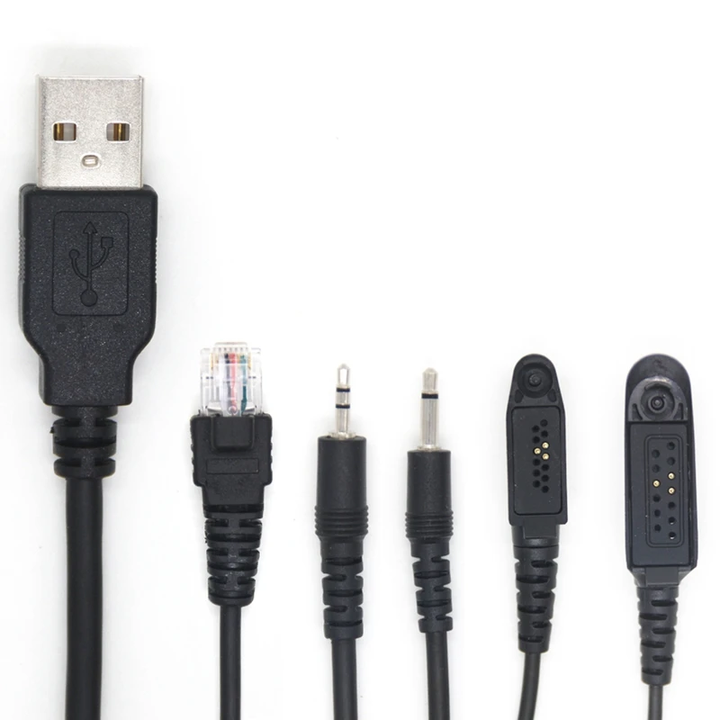 USB 프로그래밍 케이블, 모토로라 AXU4100 CP200 용 드라이브리스, 양방향 라디오 케이블, 5 인 1