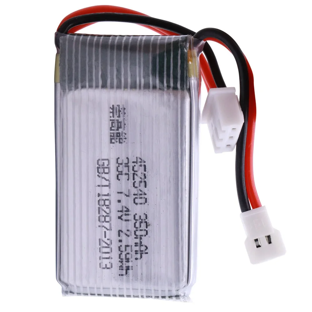 7.4V 350mah 2S Lipo Battery with charger for MJX X401H X402 JXD 515 515W 515V Battery RC Mini FPV Drone Quadcopter Helicopter