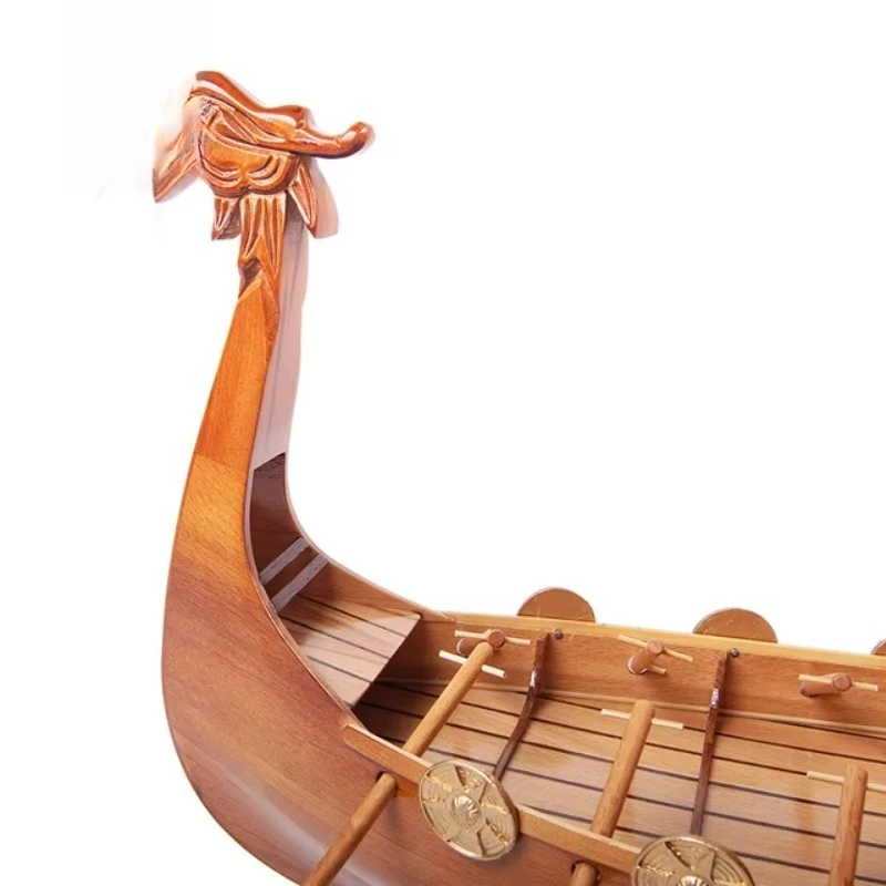 

Wooden model boat for home and office decoration, (64lx16.5wx50h cm)