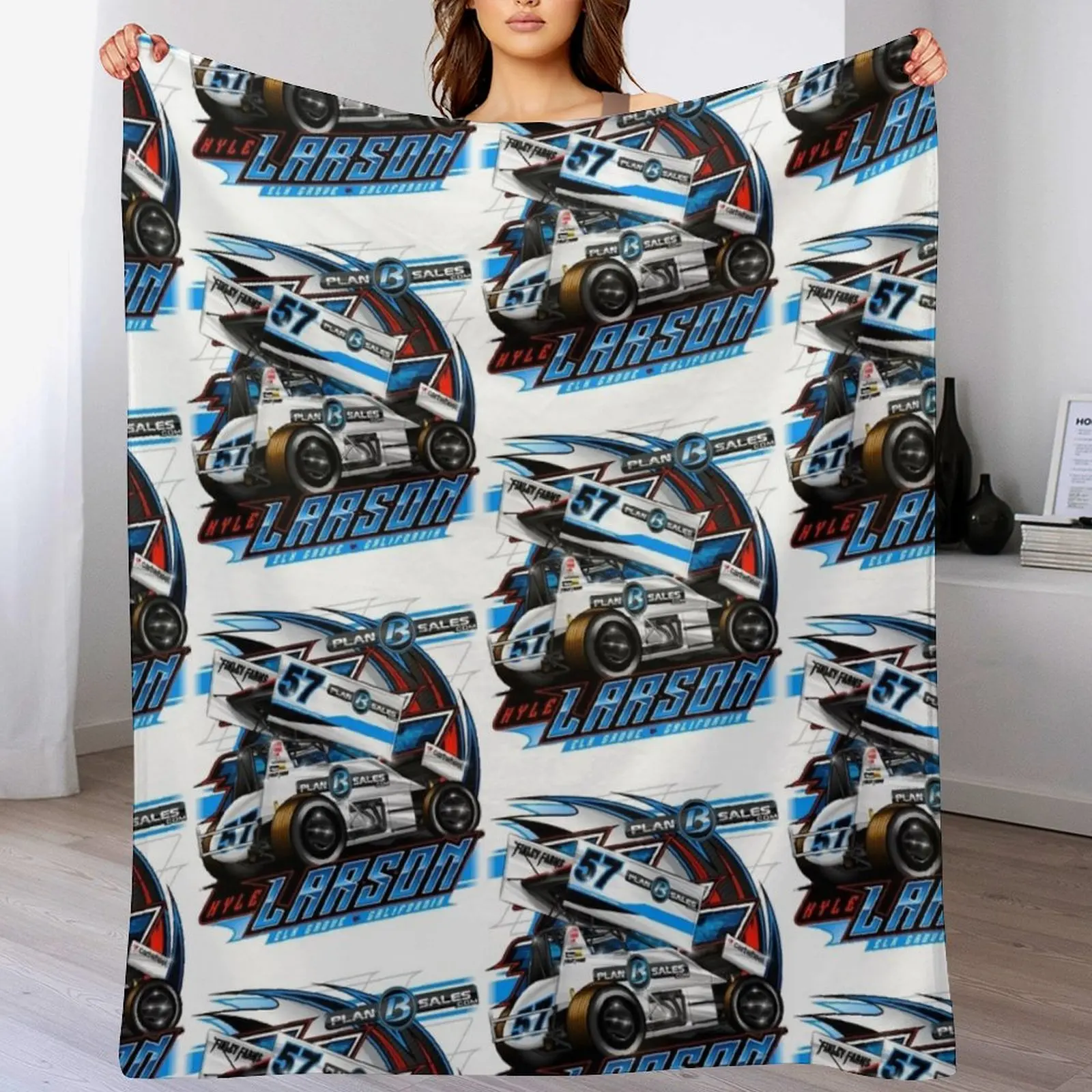 Kyle Larson Kyle , #2 Throw Blanket Thermals For Travel Soft Plaid Luxury Brand Blankets