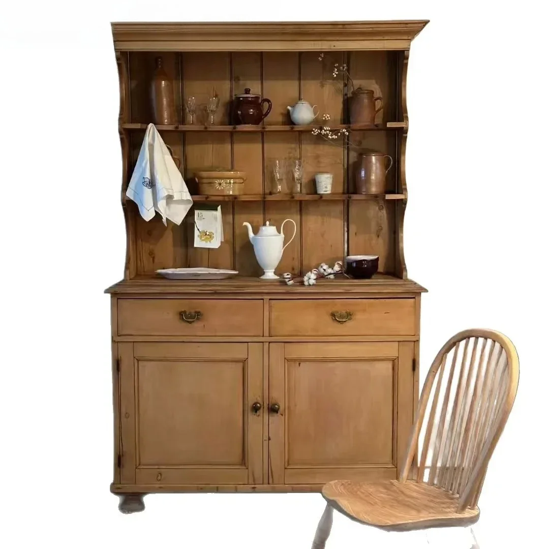 

Американский деревенский ретро-шкаф-тумба из массива дерева, французский сервировочный шкаф, витрина для студийной фотосъемки