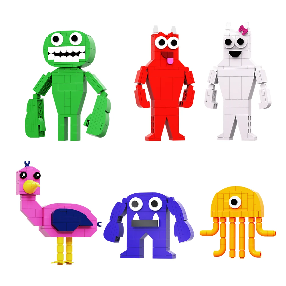 Monster of BanBan Model Building Blocks Toys Set Anime Building Blocks Toys For Kid Halloween Decoration for Kid Christmas Gifts