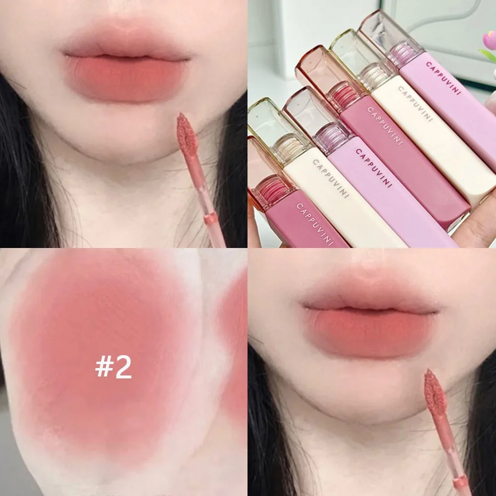 Novo 9 cores fosco lábio esmalte à prova dwaterproof água de longa duração fosco lipgloss veludo batom líquido para mulheres meninas presente