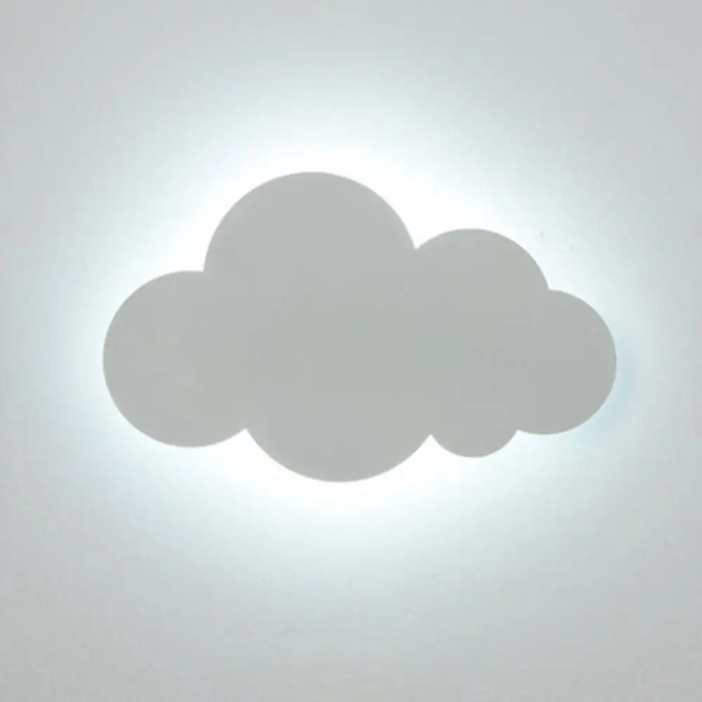 

Bedside Wall Lamp Creative Three-color Dimmer Low Power Consumption Kids LED Cloud Night Lamp Household Supplies