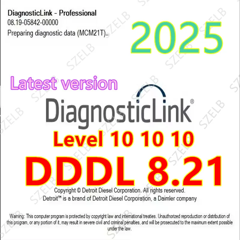 

2025 Detroit Diesel Diagnosis Link DDDL 8.21 SP1 Professional Level 10 10 10 + Troubleshooting