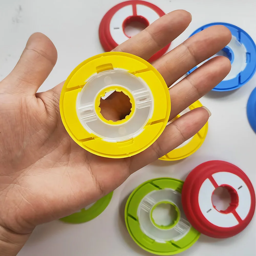 Silicone Fishing Line Storage Holders 60mm Fishing Snell Leader Rigs Gear Spool Winding Boards Line Keeper for Tangle Lines