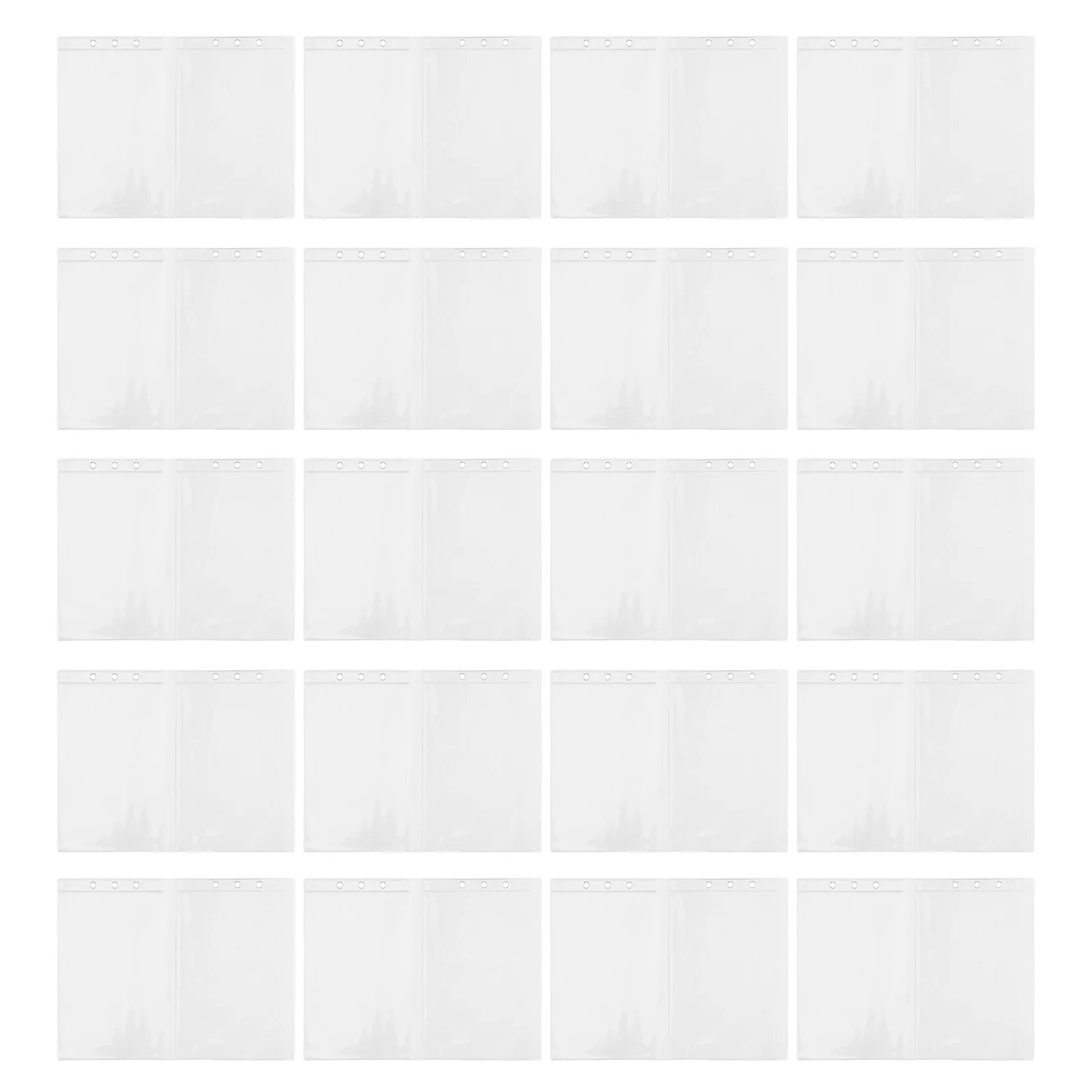 

20 шт., прозрачная карманная папка, прозрачная сумка для хранения документов из ПВХ, органайзер для офисного школьного использования, тетрадь