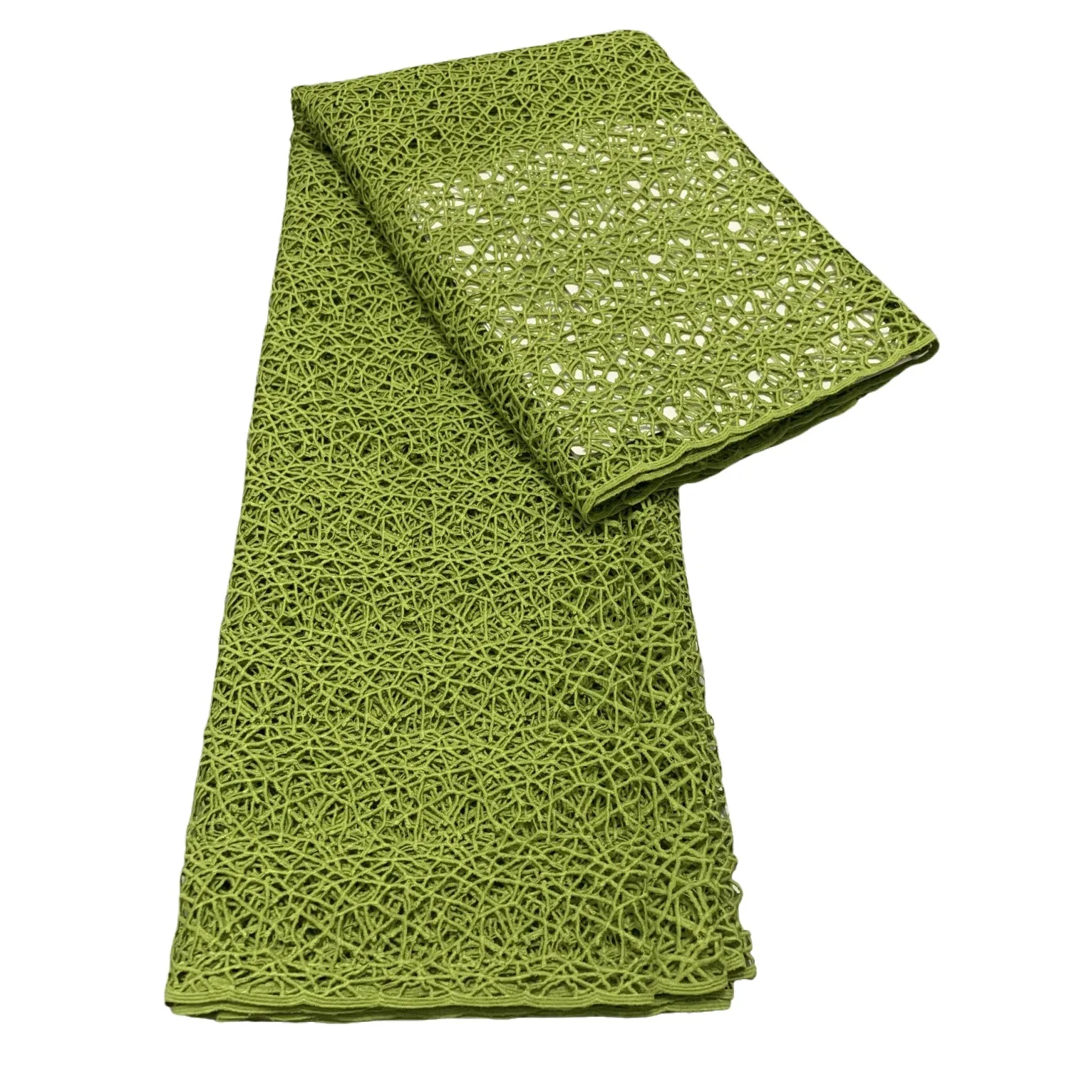 

African Water Soluble Lace Fabrics Nigerian Guipure Cord Lace Fabrics Embroidered For Women Sewing Wedding Dresses