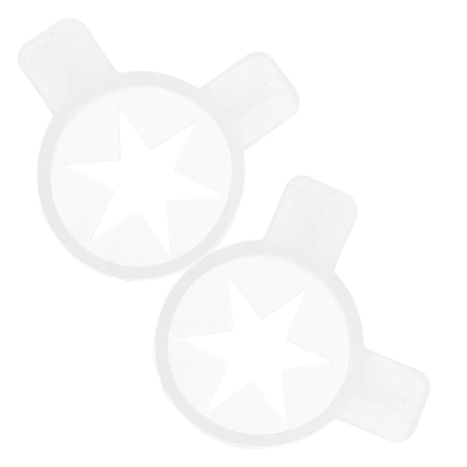 

2Pcs Ice Cream Machine Shaping Caps Plastic Nozzle Attachments Commercial Cream Machine Accessories Decorative Outlet