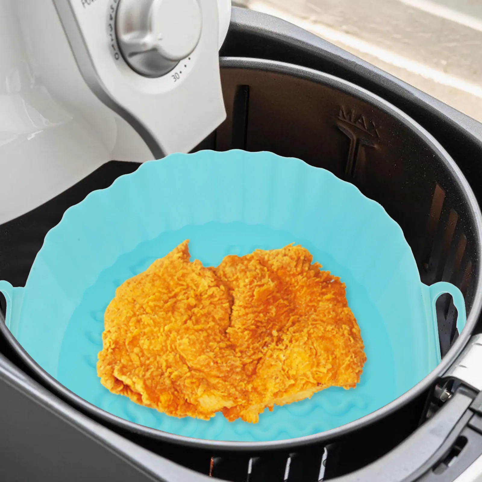 2Pcs Silicone Baking Mat for Air Fryer Nonstick Reusable Oven Liner Heat Resistant Kitchen Bakeware Air Fryer Accessories