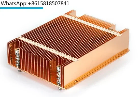 

2011 2066 Rectangle 1U itx ultra-thin pure copper soaking plate server radiator fan T318