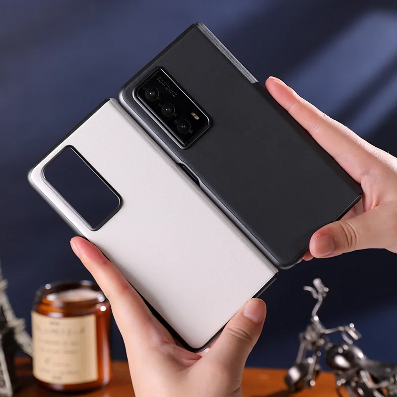 

Retro Solid Color Leather Folding Phone Case for Huawei Mate X6 X5 X3 X2 with Anti-Drop Cover