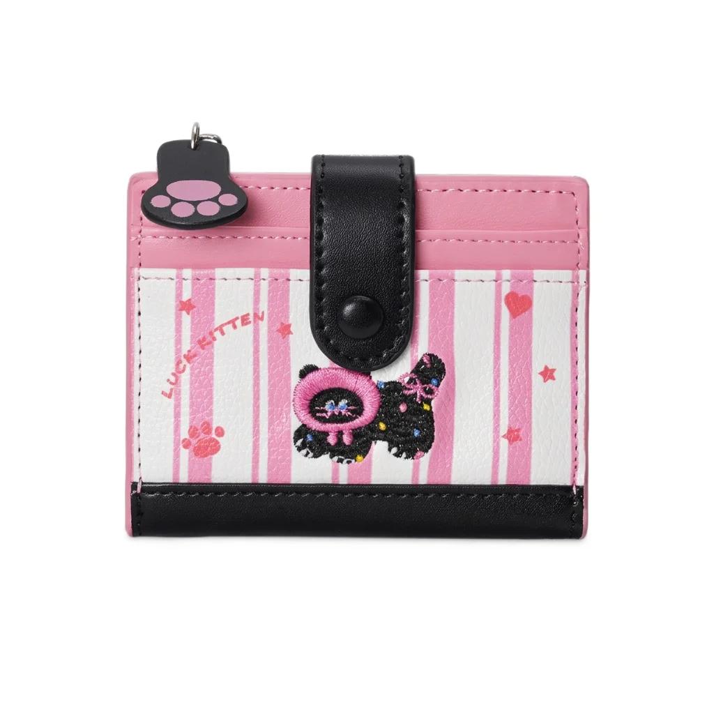 Wallet For Cards Cash Coins Color-Blocking Women'S Pu Wallet Large Capacity Purse Stylish Short Bifold Wallet For School Small