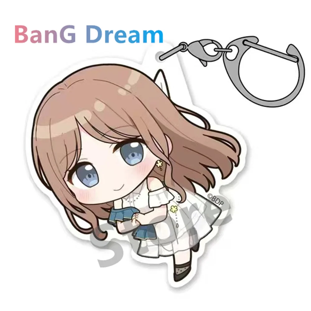 Hot Anime BanG Dream! Acrylic key chain Schoolbag decor Sign Fans Gifts 6cm