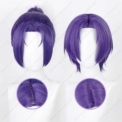 Anime Reo Mikage Cosplay Wig 30cm Short Purple Wigs Heat Resistant Synthetic Hair Scalp Wigs