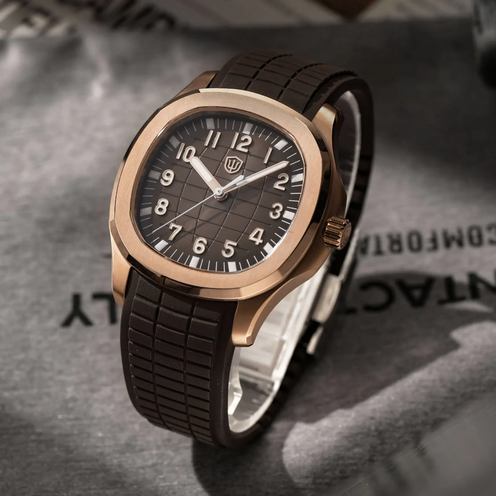 Watchdives WD008 VH31 Sweep Second Quartz Movt Watch Sapphire Crystal Waterproof Super Luminova BGW9 Stainless Steel Men Watches