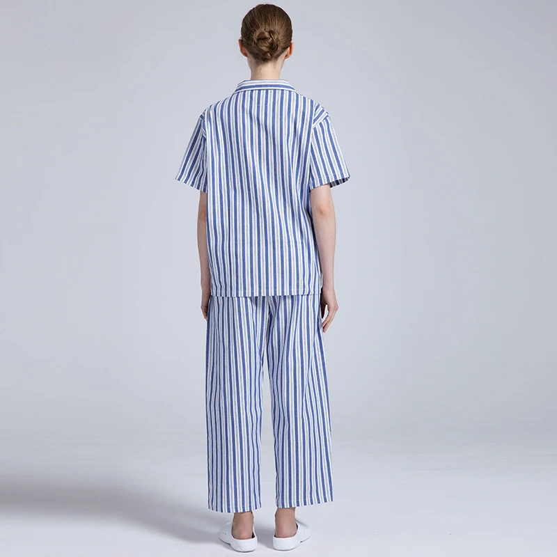 Comfortable Cotton Patient Clothes Men Women Hospital Gown Long/Short Sleeve Easy Nursing Care Shirt and pants