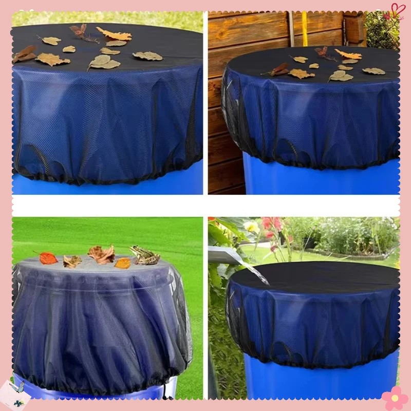

Mesh Cover Netting Rain Barrels Tank Lid Water Collection Buckets Cover Garden Supplies Rain Collect Tool Garden Accessories