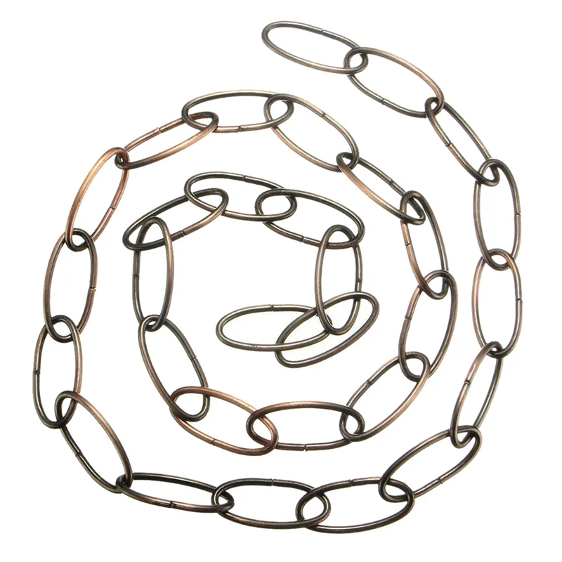 ABGR-8Pcs سلسلة شديدة التحمل بطول 1 متر لمصباح معلق للثريا العتيقة، باللون الأحمر البرونزي