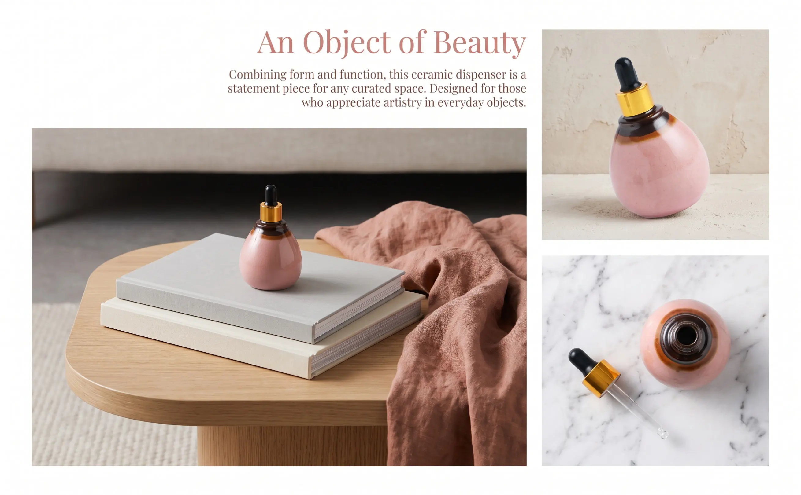 Ceramic Essential Oil Dropper Bottles Empty Refillable Sub Bottles for Aromatherapy Perfume Mixing DIY Gifts Medicine Lab Liquid
