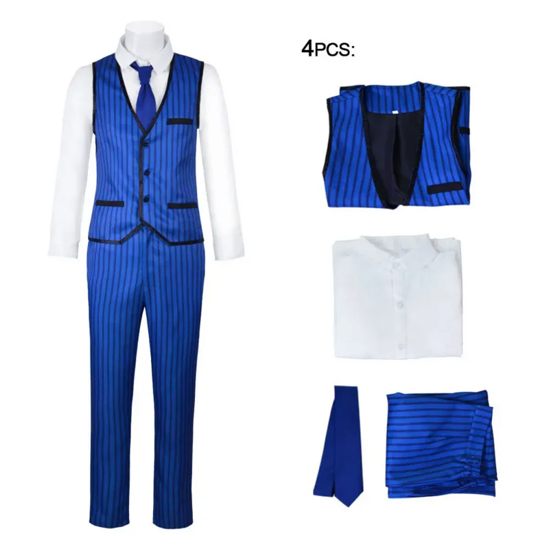 

Agustin Madrigal Cosplay Costume Encanto Movie Adult Men T-shirt Pants Vest Sets Cosplay Costume for Carnival Family Dress Up