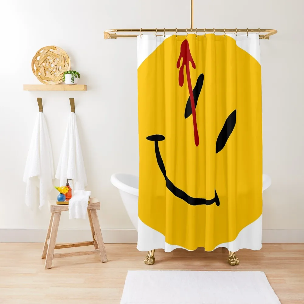 

Stickers Badge Watchmen Comics Shower Curtain Bathroom Shower Set Bathroom And Shower Products For Bathrooms Curtain