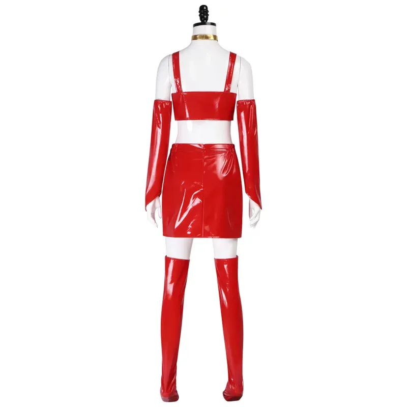 Japanisches Anime-Bulma-Leder-Cosplay-Kleid für Damen für Anime-Ausstellungskostüm-Set