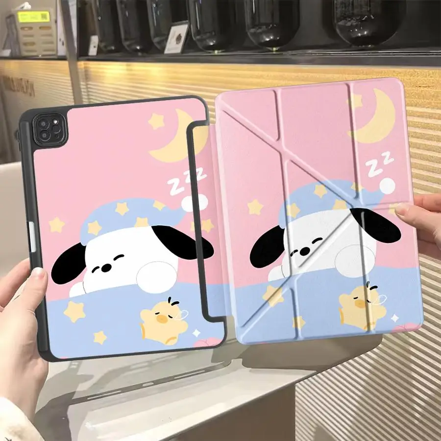 

Забавный чехол для планшета с милым дизайном собаки для iPad Pro 2025, Pro 11-го, 10-го, 9-го, 8-го, 7-го поколений, 12.9 дюймов, Air 4, 5, M3, M2, 1, 2, M4, 11 дюймов, Mini 6, 7, с держателем