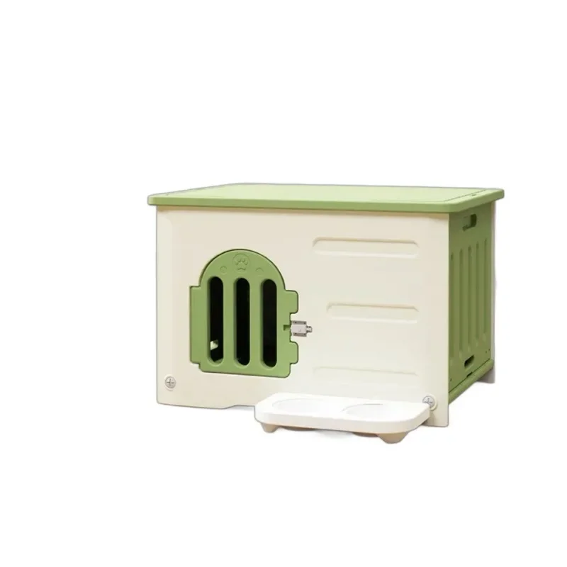 

Washable Comfortable Seasonal Small Plastic Dog House Outdoor Closed Pet House Waterproof Cat Nest Pet House