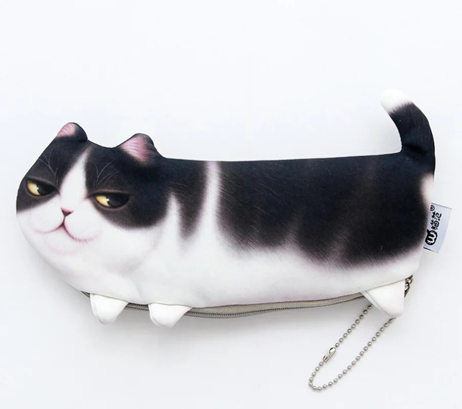 Cartoon Creative Cat Pencil Bag Storage Case for Kids Stationery Office School Supplies Escolar Papelaria image 4