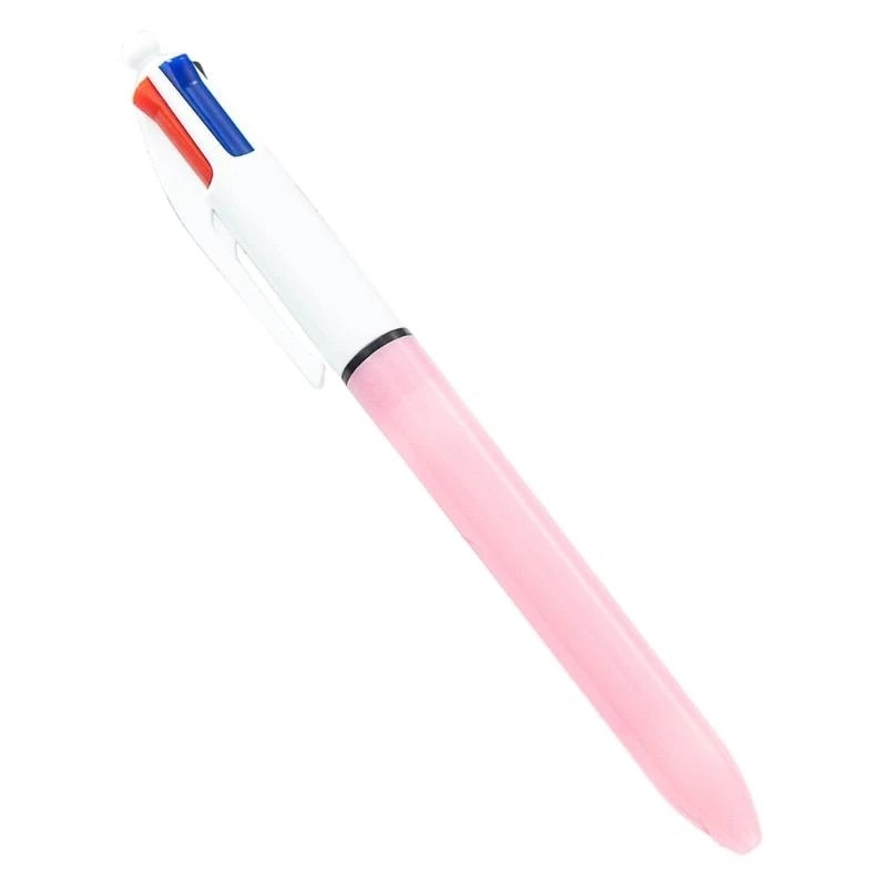 W89C 4 colores Transportadores 4-en-1 bolígrafo retráctil Pensas multicolores Regalo