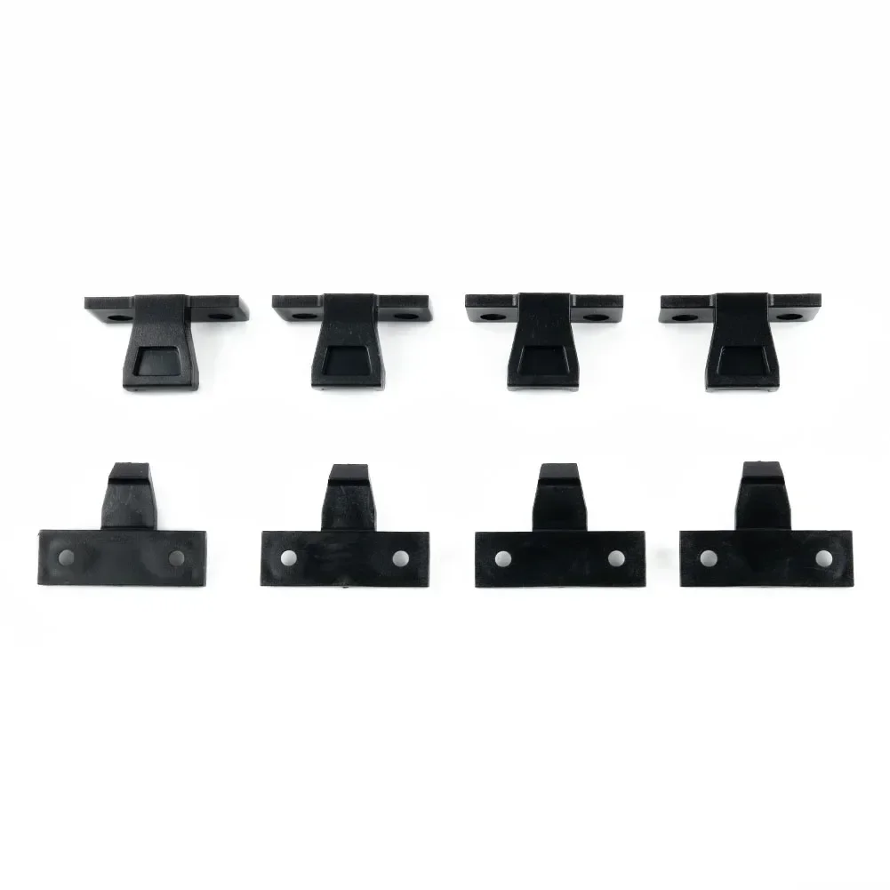 4pc Push In Fittings Press Fit Panel Clips Kitchen Plinth Fasteners Buckle Up And Down Plug-in Suspended Plane L-type Connecters