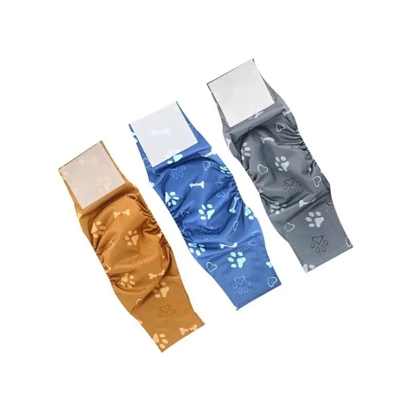 U13F سروال حفاضات الحيوانات الأليفة متعدد الاستخدام وقابل للغسل للحيوانات الأليفة الصغيرة، سروال صحي صديق للبشرة للتدريب على #5