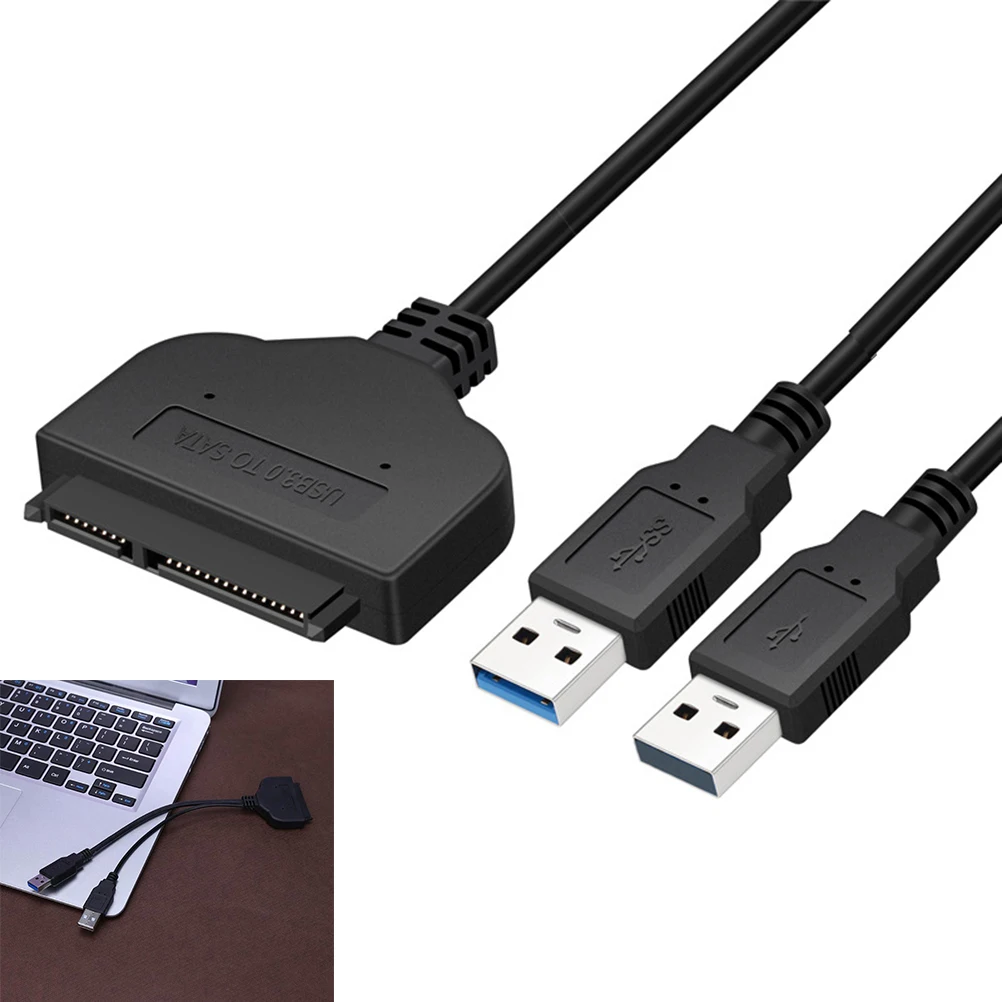 

to USB 3 0 Cable Data Transfer Converter for 2 5 Inch SSD External Hard Disk Adapter Black Storage Solution