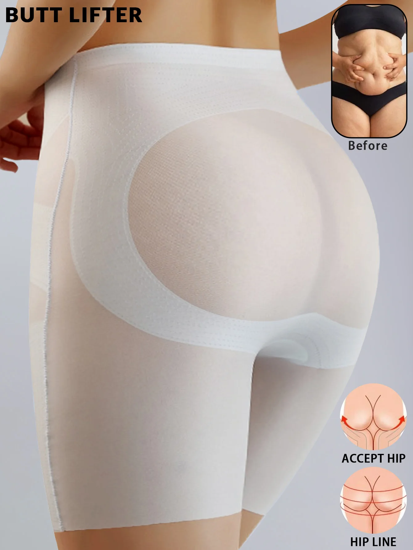 Tightening Pants With Strong And Seamless Waist Raised Buttocks Shaping High Waist Raised Buttocks Body Shaping Yoga Safety Pant