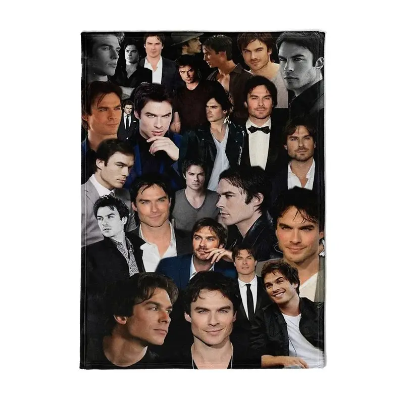 

Gaslight Gatekeep Girlboss Ian Somerhalder фотоколлаж пледы для женщин мужчин девочек мальчиков дети домашние животные собаки кошки диван диван