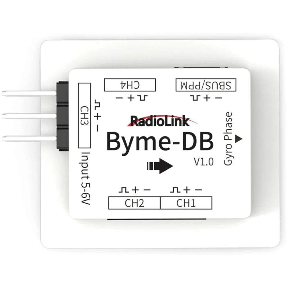 Radiolink Byme-DB Flight Controller Built-in Gyroscope for Delta Wing Micro Fixed Wing Paper Plane J10 SU27 F22