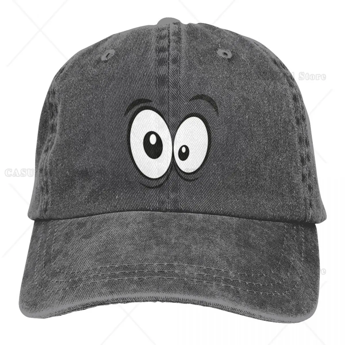 

Cute Sighting Eyes Casual Stylish A Baseball Cap Hats for Men Women Denim Cap One Size