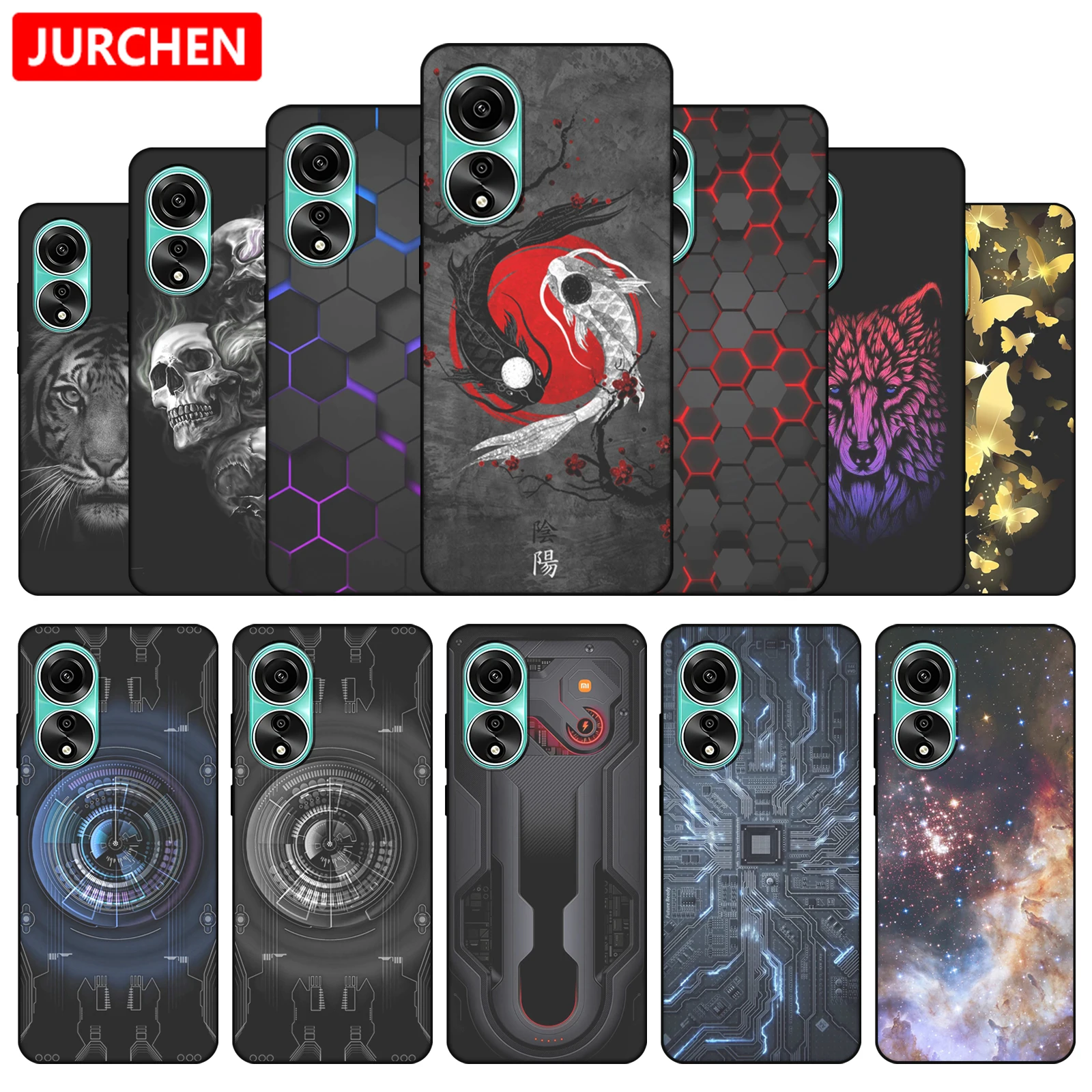 New Style Silicone Cases For OPPO A78 Custom Luxury Cartoon Flower Tiger Photo Bags Back Cover For OPPO A 78 5G CPH2483 CPH2565