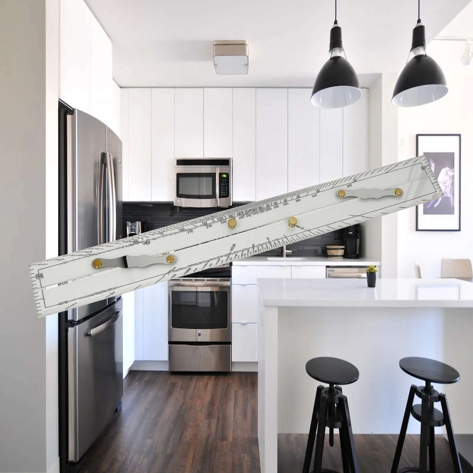 Parallel Ruler with Metal Links Exact Parallel Ruler Drafting Tool Accurate Sturdy for Navigators, Navigation