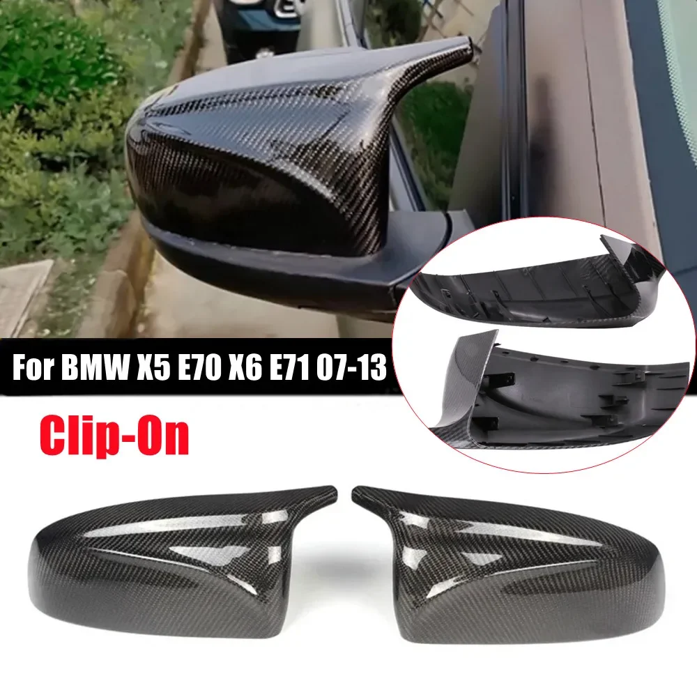

For BMW X5 E70 X6 E71 2007-2013 ABS Car Rearview Side Mirror Cover Wing Cap Exterior Door Housing Trim Replacement Parts